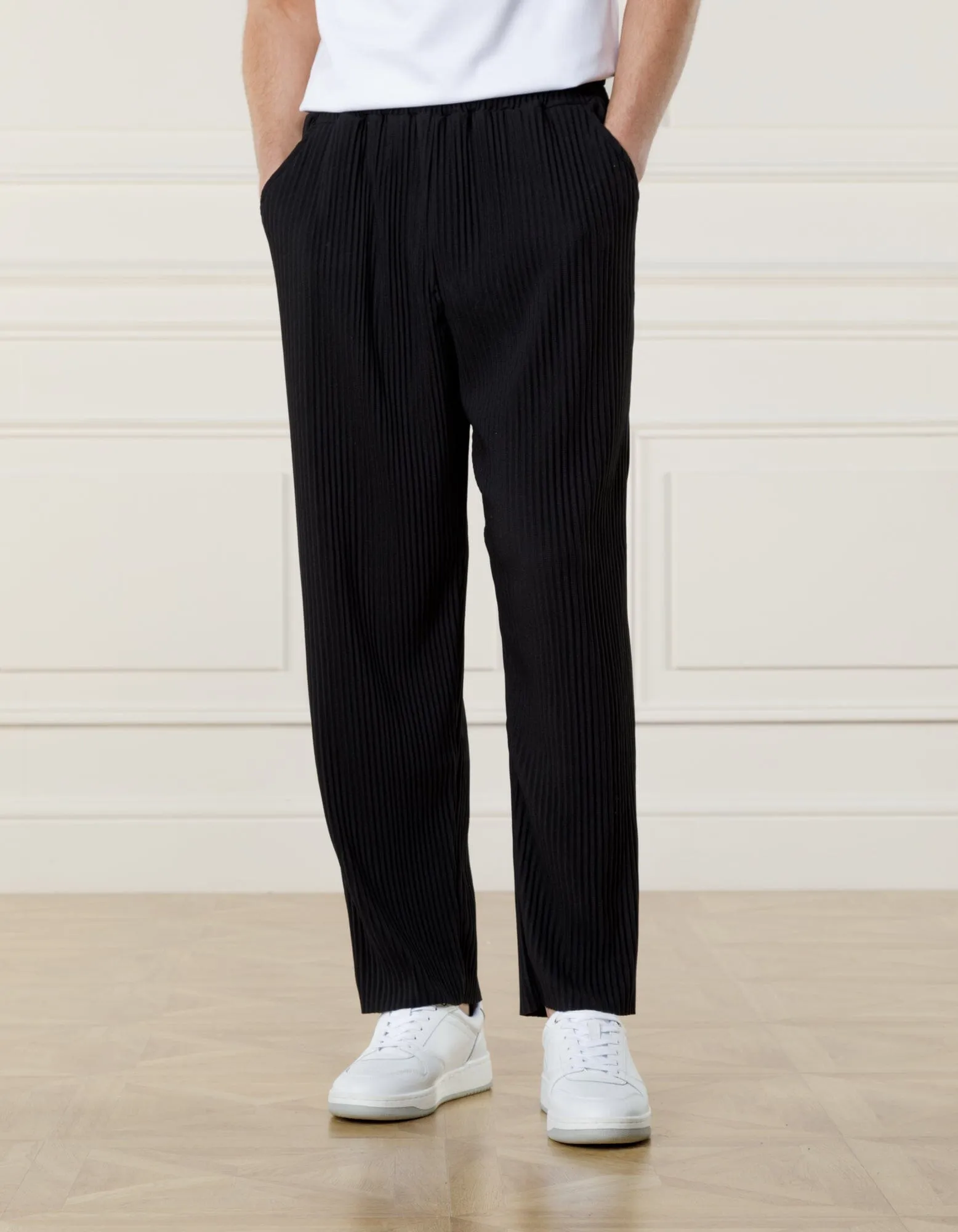 Black Pleated Trouser