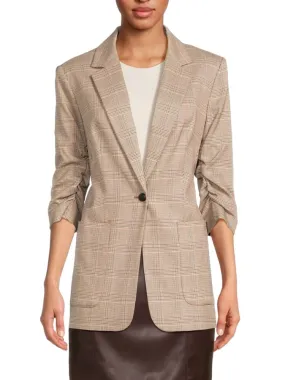 Calvin Klein Window Blazer in Luggage