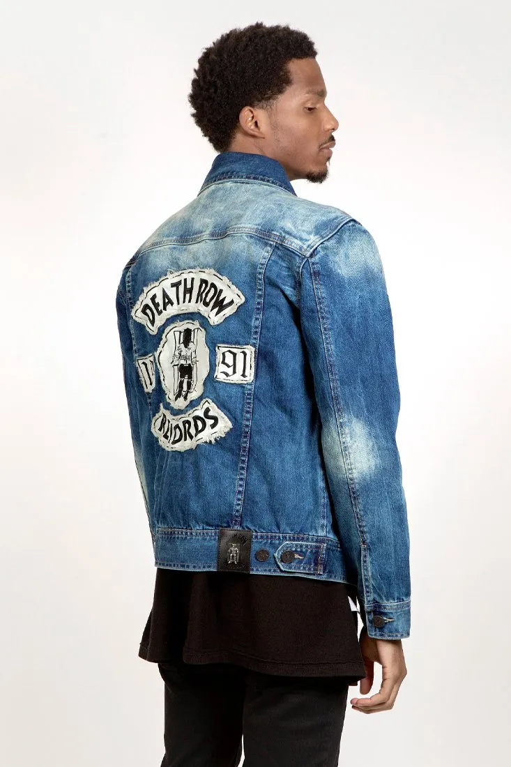 Death Row Records x King Ice - Denim Patched Jacket