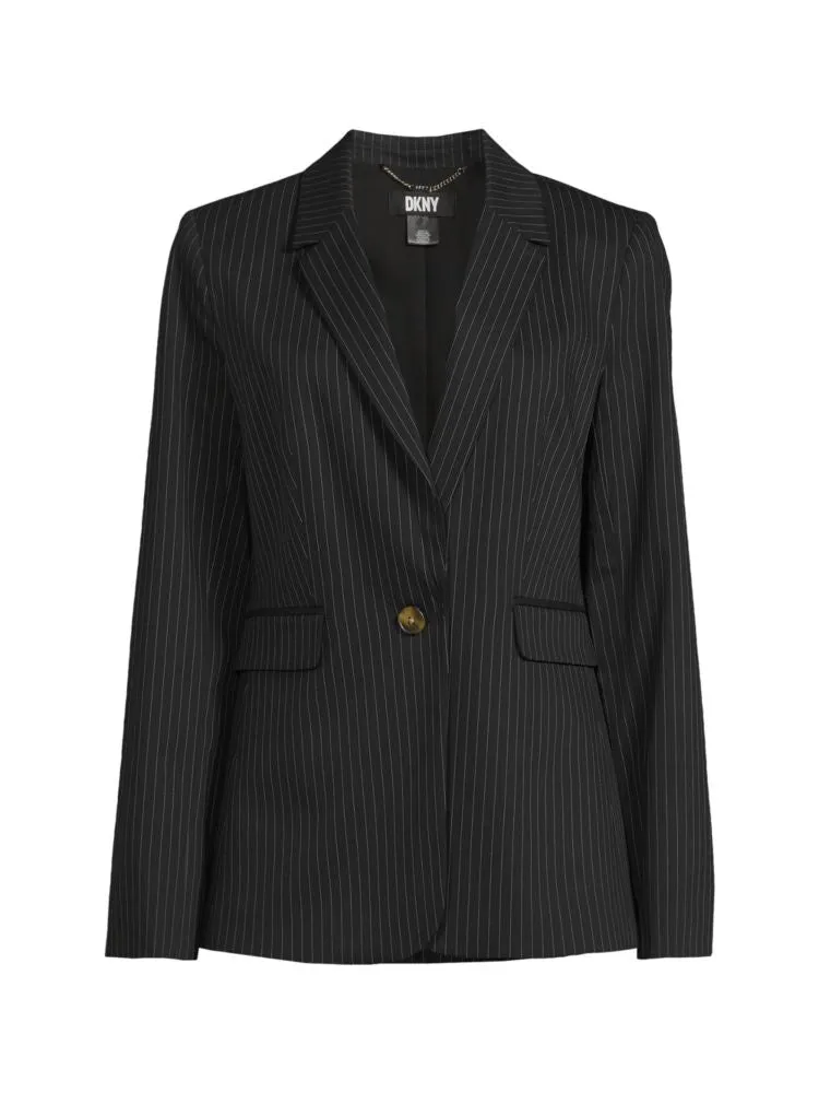 Dkny striped jacket, black