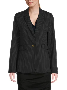 Dkny striped jacket, black