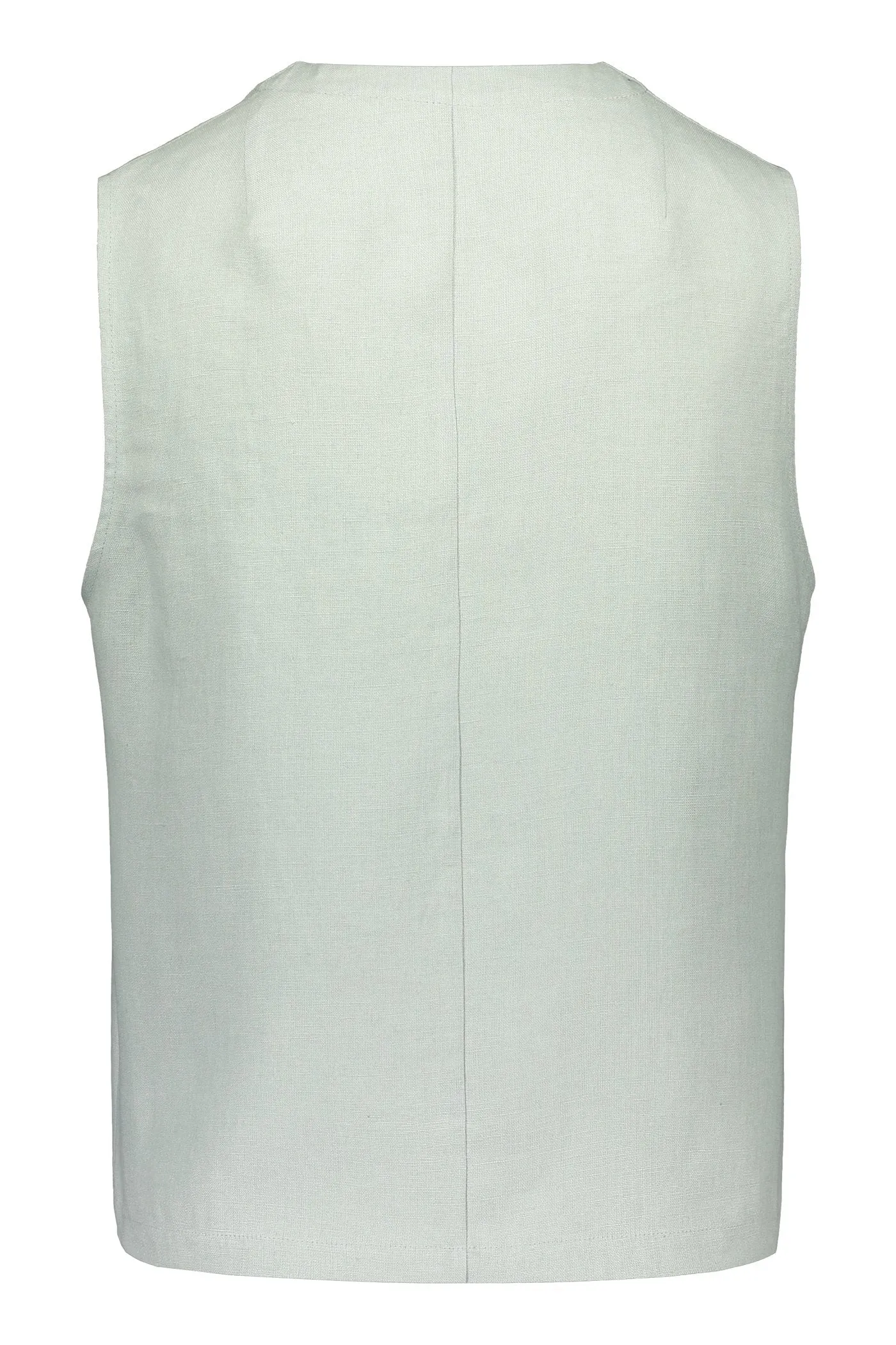 Grace Linen Top Aqua