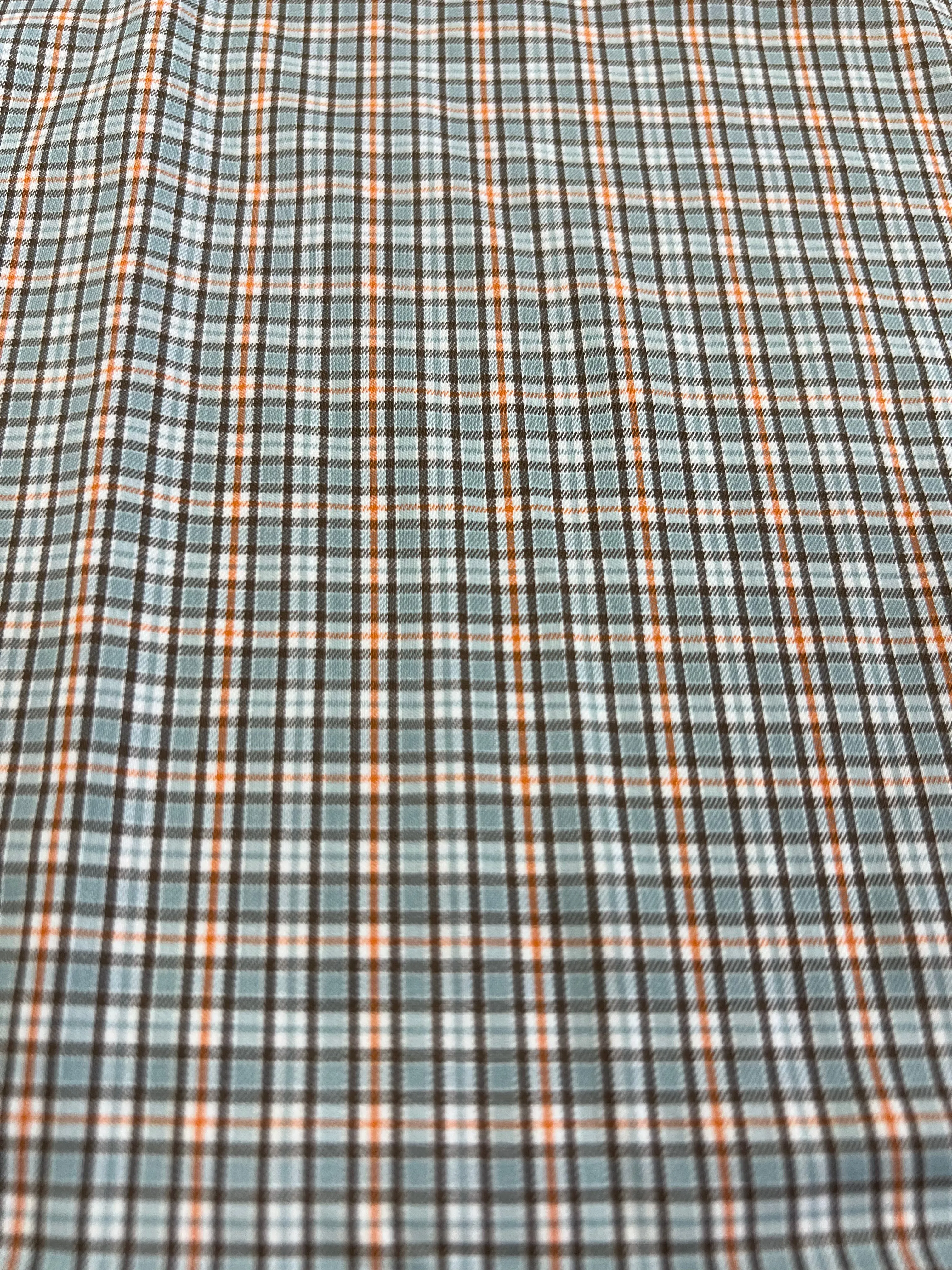 Home Bound Plaid Button Up Shirt - Brown/Salmon/Light Blue