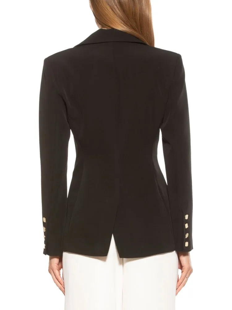 Jessica Peak Alexia Admor lapel blazer, navy