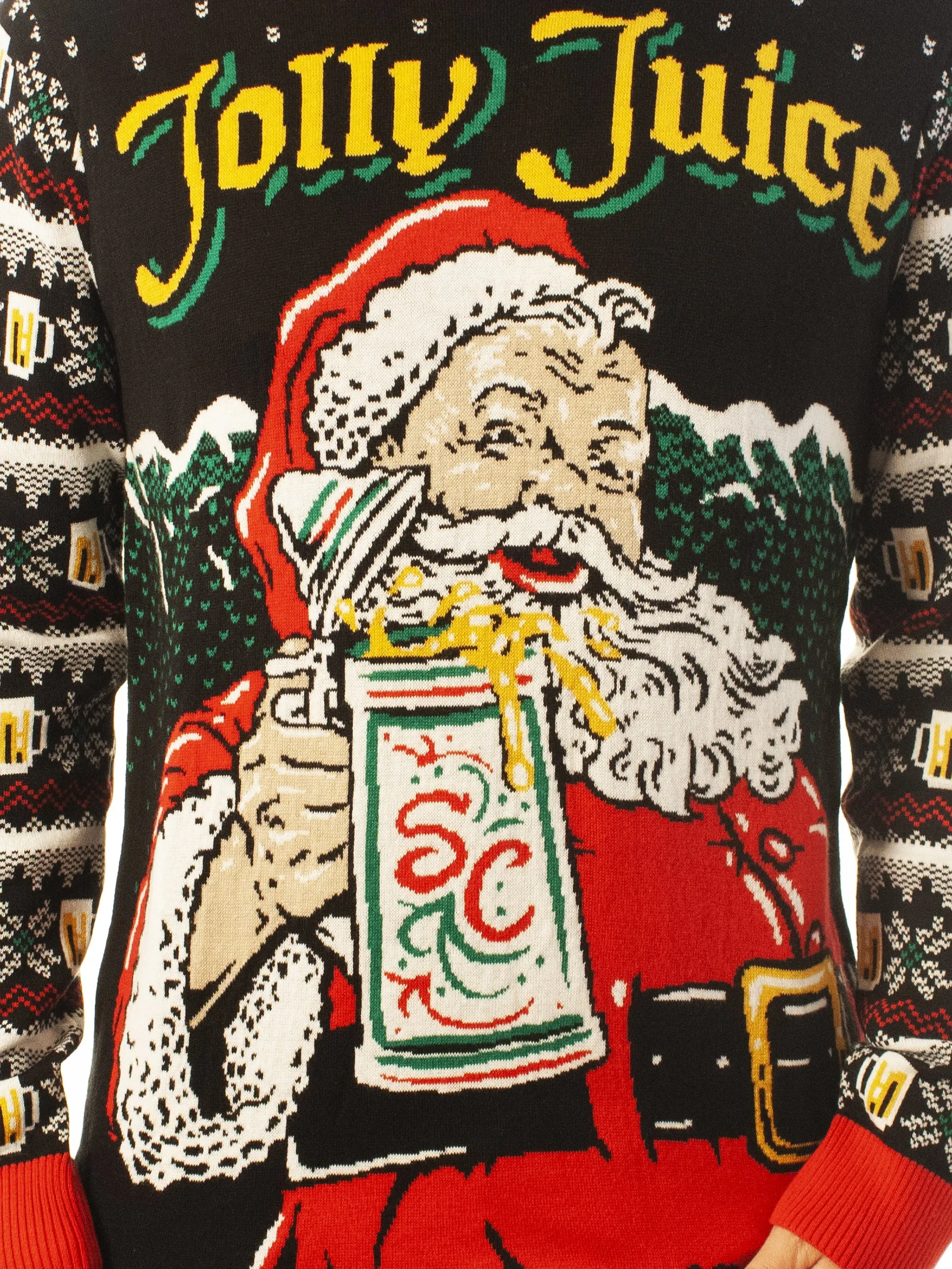 Jolly Juice | Ugly Christmas Sweater For Men & Women | Unisex Sizing