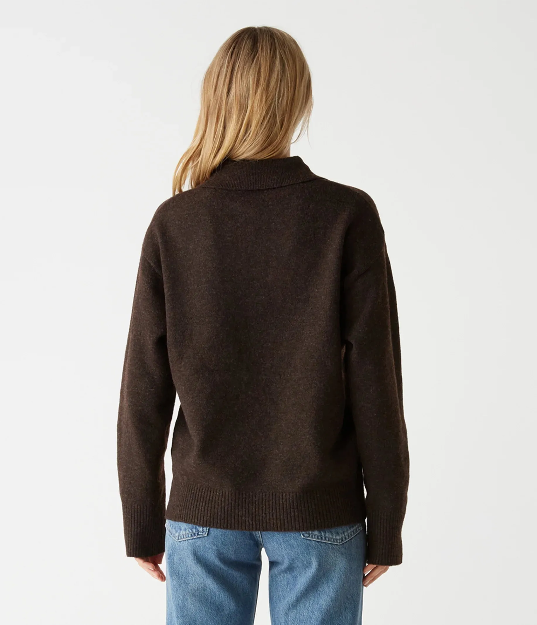 Jonas Johnny Collar Sweater - Java