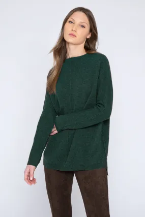 Kinross | 100% Cashmere | Seamed Funnel Neck Sweater | Women's