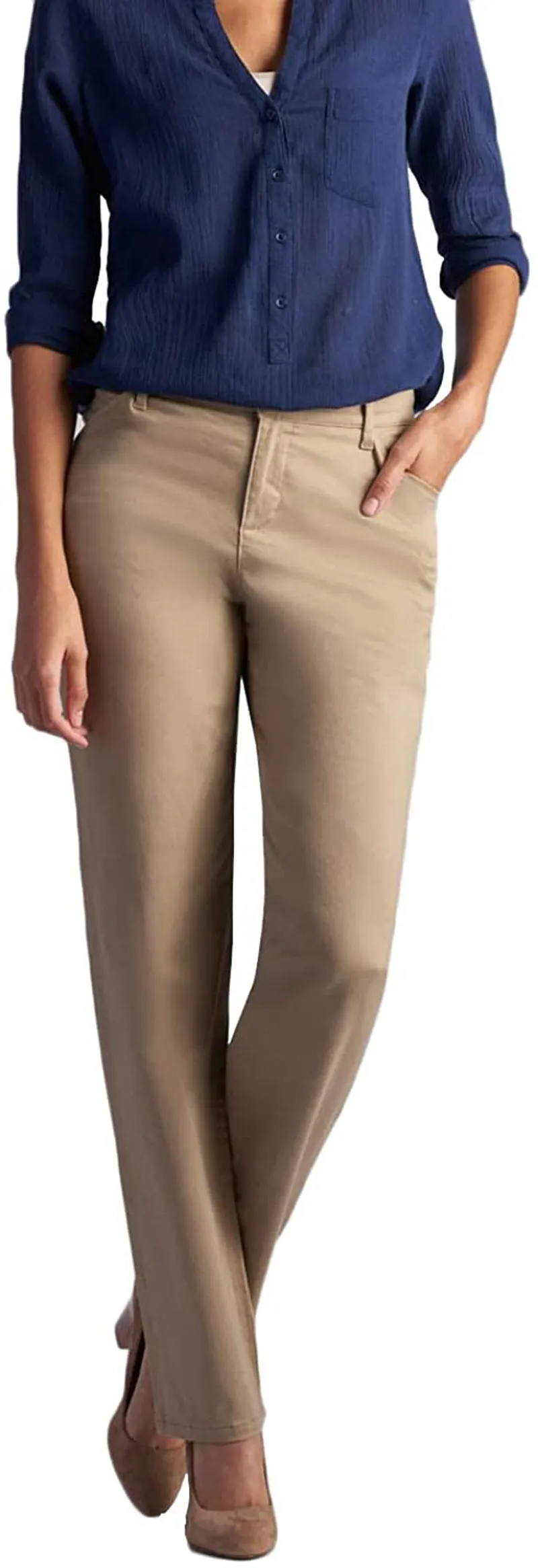 LEE Women’s Relaxed Fit All Day Straight Leg Pant