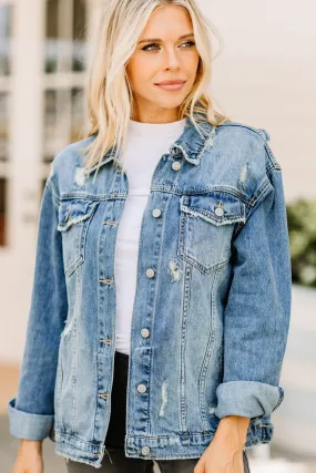 Modern Bliss Medium Wash Denim Jacket