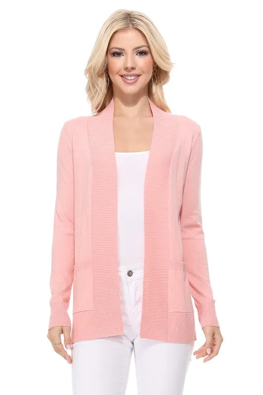 Molly Open Front  Sweater Knit Cardigan