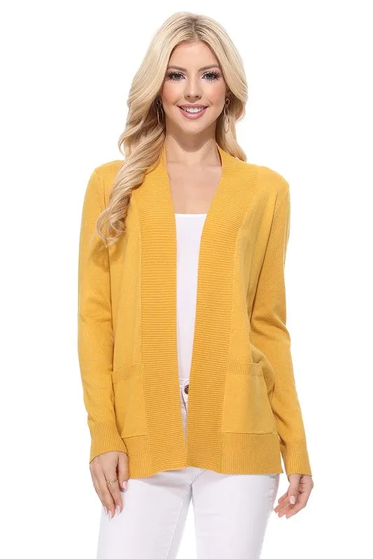 Molly Open Front  Sweater Knit Cardigan