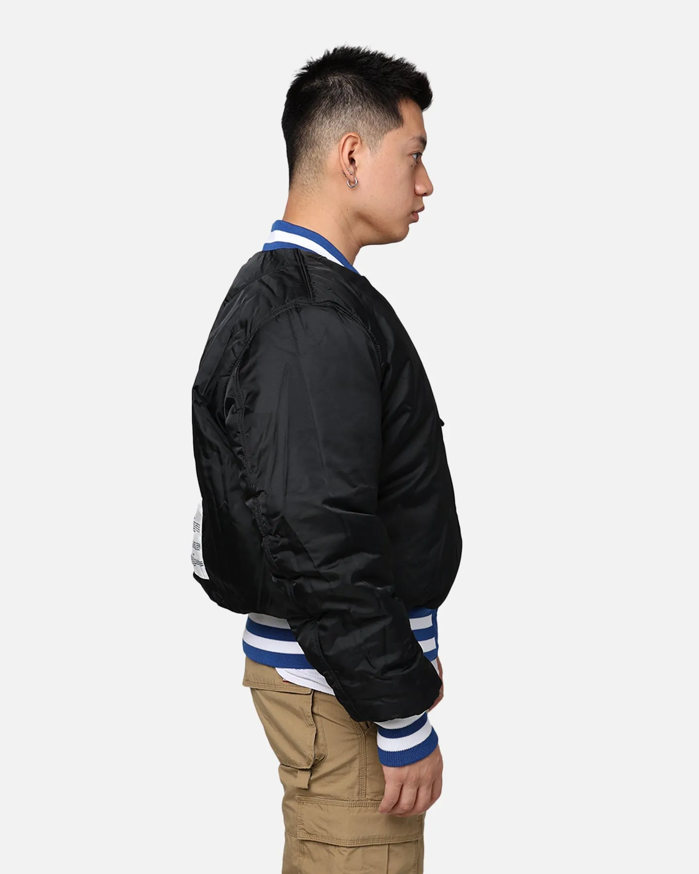 New Era X Alpha Series X NFL Los Angeles Rams MA-1 Bomber Jacket Royal/Black