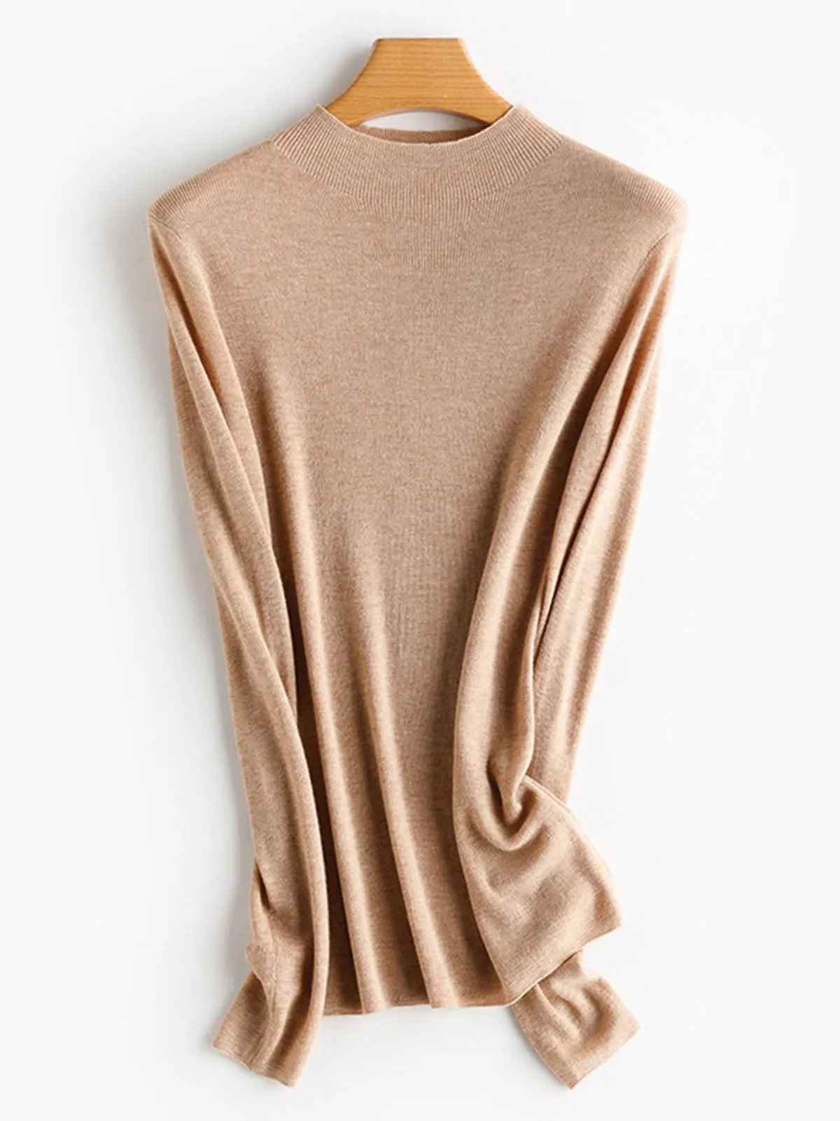 New Technology Soft Pearl Fiber Inner Mongolian Cashmere Sweater