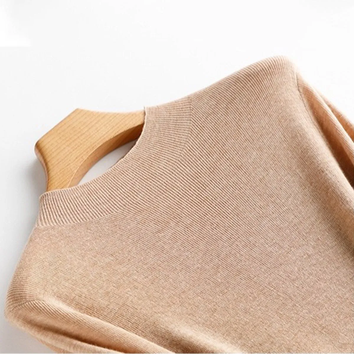 New Technology Soft Pearl Fiber Inner Mongolian Cashmere Sweater