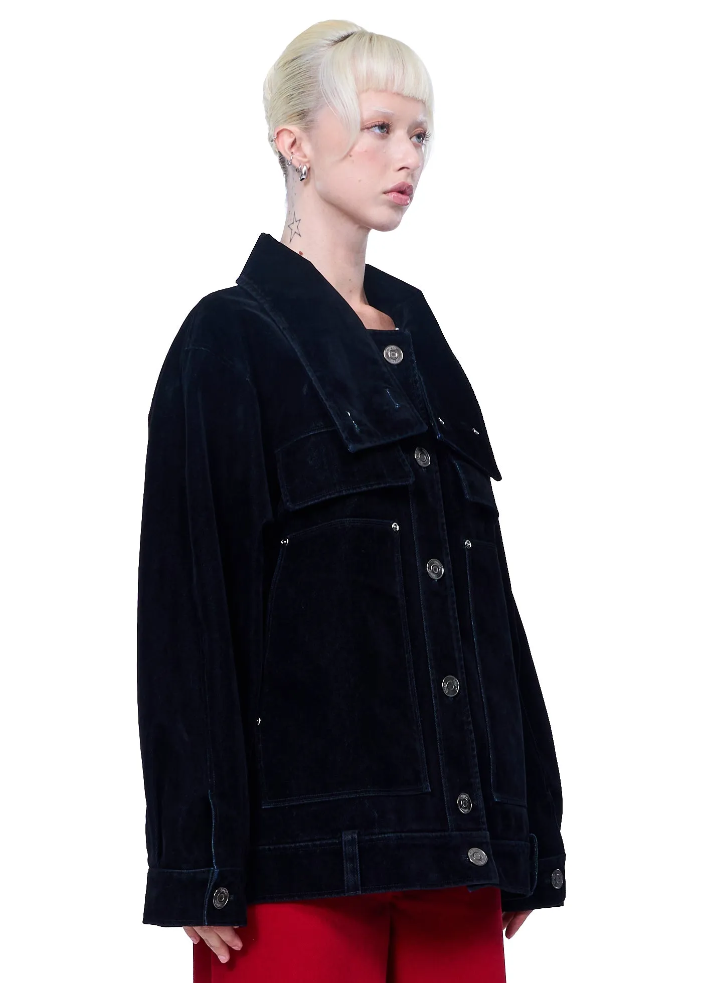 épingler Oversized Denim Jacket