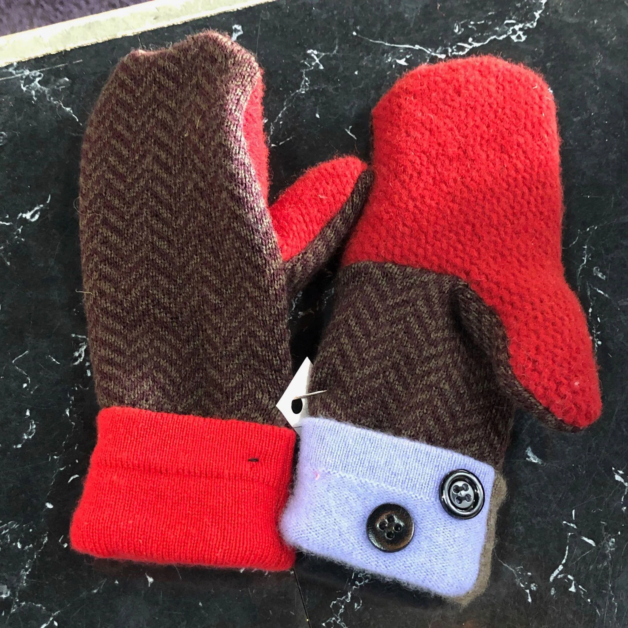 Re-purposed Sweater Wool Mittens