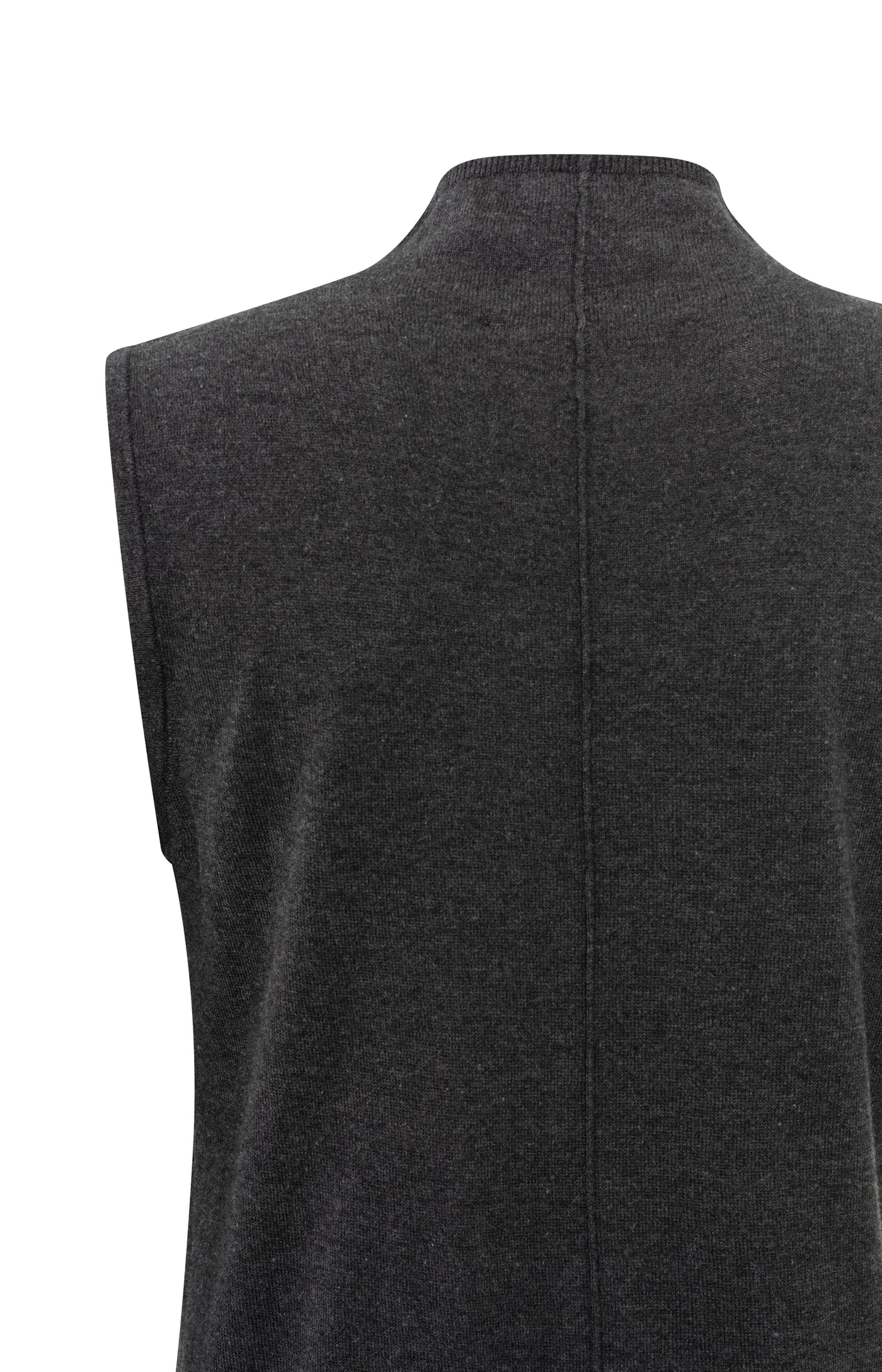 Sleeveless Sweater in Anthracite Grey