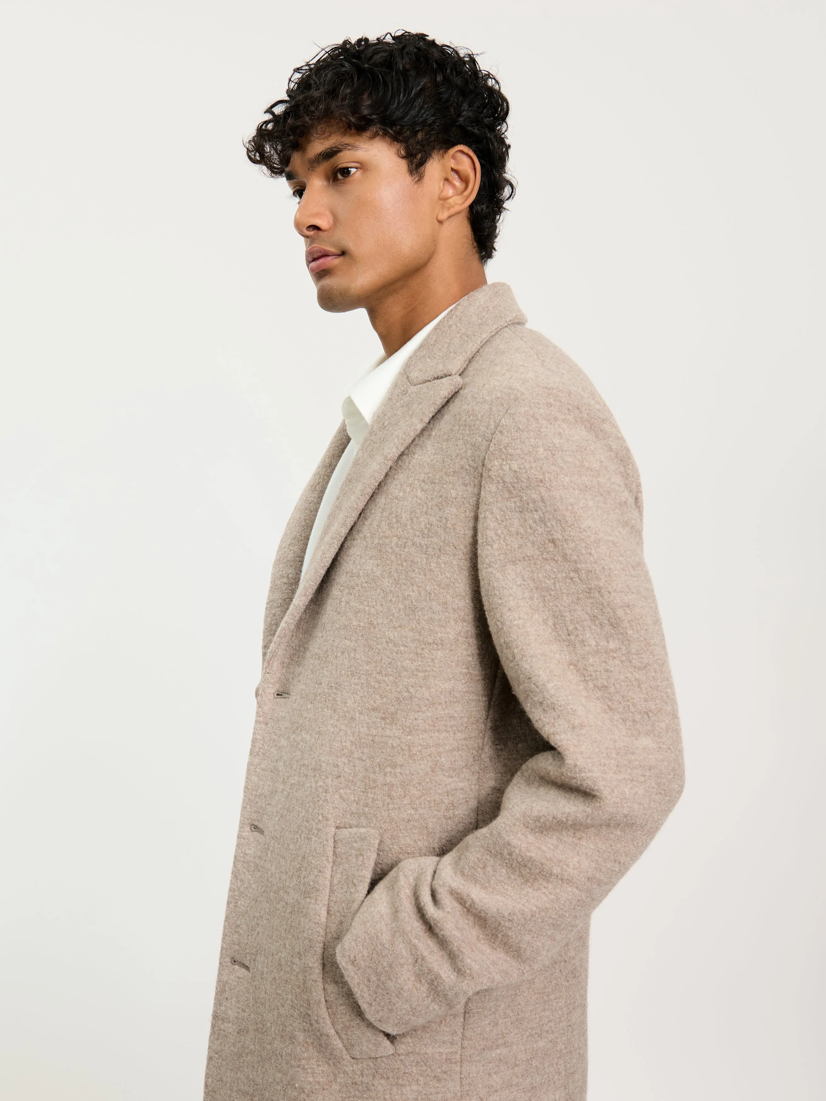 The Jersey Wool Coat || Camel | LESTRANGE