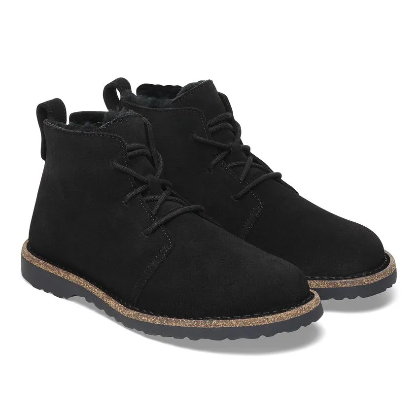 Uppsala Mid : Black Shearling