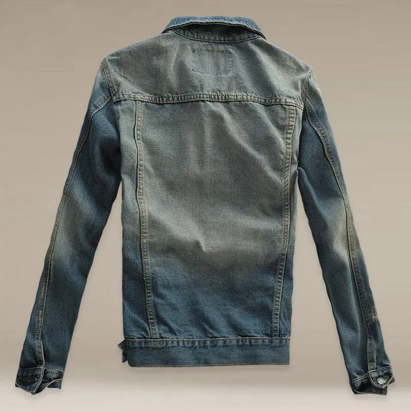 West Louis™ Casual Washed Cotton Jeans Jacket