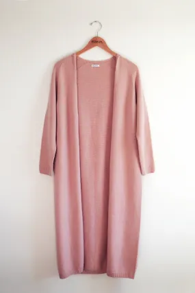 Wrap-in-Luxury Long Cardigan -Pink