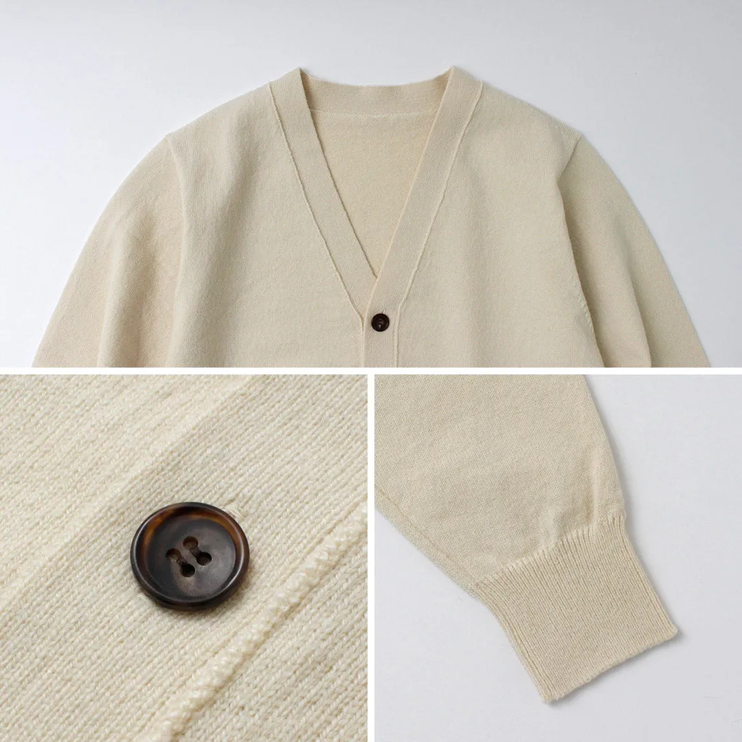 YONETOMI NEW BASIC / Rigid Cashmere Knit Cardigan